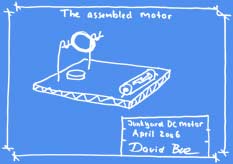 The assembled DC motor